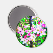 1 APPLE BLOSSOMS MAGNET (Vorderseite/Rückseite)