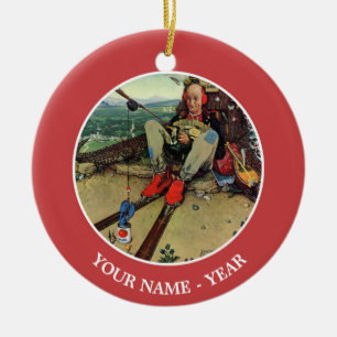 1. April 1945 Keramik Ornament