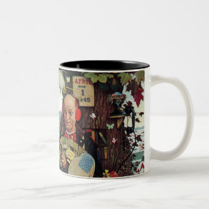 1. April-April, 1945 Zweifarbige Tasse
