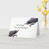 1. April Geburtstags-Karte durch mürrisches Karte (Gelbe Blume)