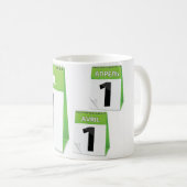 1. April Kalender-Tasse Kaffeetasse (VorderseiteRechts)