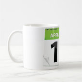 1. April Kalender-Tasse Kaffeetasse (Links)