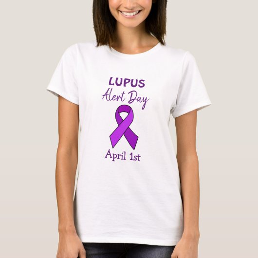 1. April: Lupus Alert Day T-Shirt (Vorderseite)
