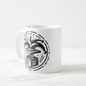 1. April Sonnencreme-Kaffeepause | Gag-Geschenk Kaffeetasse (Vorderseite Links)