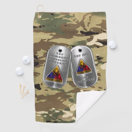1. Armored Division Golf Towel Golfhandtuch (Insitu)