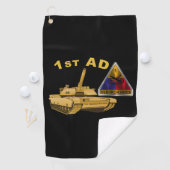 1. Armored Division Golf Towel Golfhandtuch (Insitu)