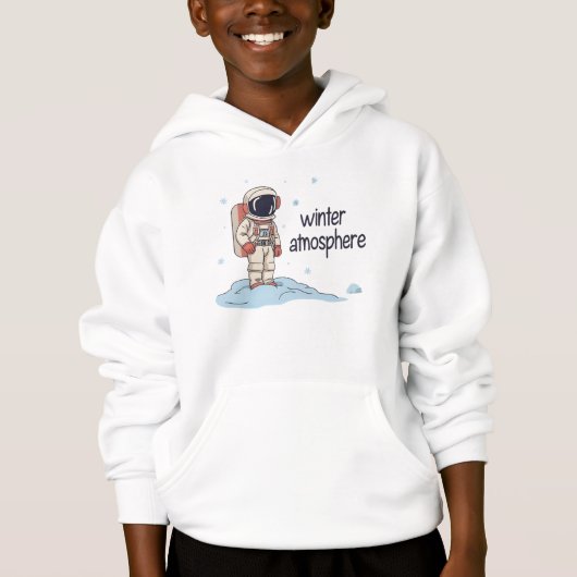 1️⃣ Astronaut in the Snow 2️⃣ Frozen Space Explore Hoodie (Vorderseite)