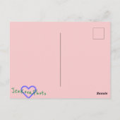 1 Atmen Sie den rosa Sonnenuntergang ab Postkarte (Rückseite)