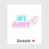 #1 Aunt Sticker (Blatt)