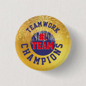 #1 Auszeichnung für Teamwork Mitarbeiter Button (Vorderseite)
