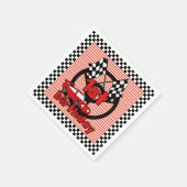 1. Auto Racing Geburtstagspapier Napkins Serviette (Ecke)