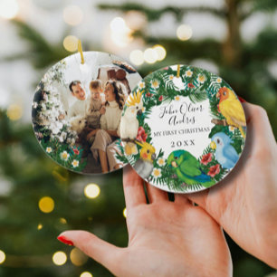 1. Baby Erste Weihnachtsfeiertage Tropical Exotic Keramik Ornament
