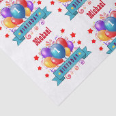 1. BABY Geburtstags-festliche bunte Ballone V10IZ Seidenpapier (Ausschnitt)
