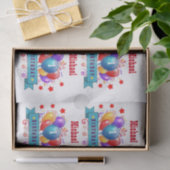 1. BABY Geburtstags-festliche bunte Ballone V10IZ Seidenpapier (Geschenk)