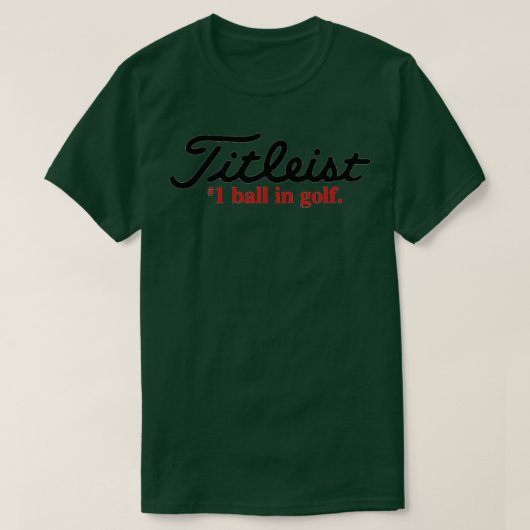 1 Ball im Golf T-Shirt (Design vorne)