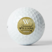 1 Ball in der Golfklasse Rich Mit Monogramm (Vorderseite)