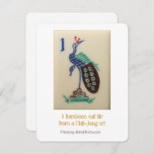 1 Bambus-Anzugsfliese - erläuternde Karte (Vorne/Hinten)