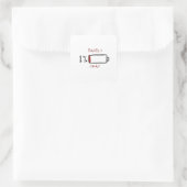 1% Barely Okay Battery Life Quadratischer Aufkleber (Tasche)