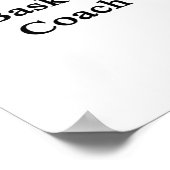 1 Basketballtrainer Poster (Ecke)
