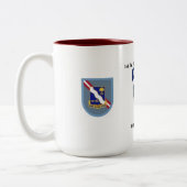 1. Bataillon-143. Infanterie 36. Abn Bde-Tasse Zweifarbige Tasse (Links)