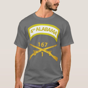 1. Bataillon 167. Infanterie Infanteriezweig w 4.  T-Shirt