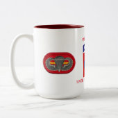 1. BATAILLON-319. FELD-ARTILLERIE-TASSE ZWEIFARBIGE TASSE (Links)