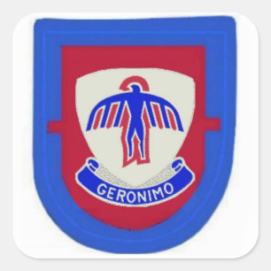 1. Bataillon-501. Infanterie-Blitz und Quadratischer Aufkleber