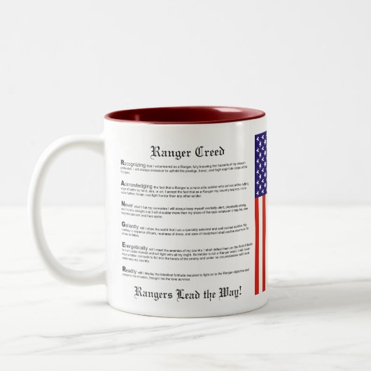 1. Bataillon - 75. Förster w/Tab Zwei-Ton Tasse (Links)