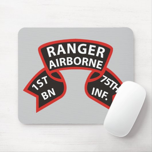 1. Bataillon 75. Infanterie-Ranger A/B Mousepad (Mit Mouse)