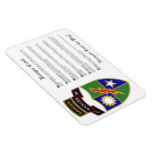 1. Bataillon - 75. Ranger mit Tab Magnet 4x6 (Rechte Seite)