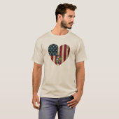 1. Bataillon 75. Ranger Reg American Heart Flag T-Shirt (Vorne ganz)