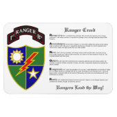 1. Bataillon - 75. Ranger Regiment Magnet 4x6 (Horizontal)