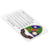 1. Bataillon - 75. Ranger Regiment Magnet 4x6 (Rechte Seite)