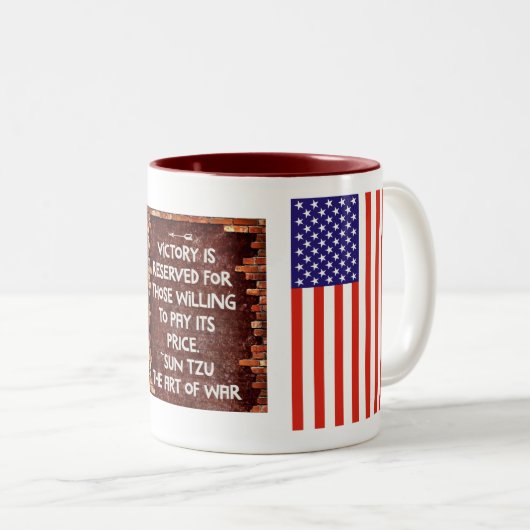 1. Bataillon - 75. Ranger Regiment - Siegeszug Tas Zweifarbige Tasse (VorderseiteRechts)