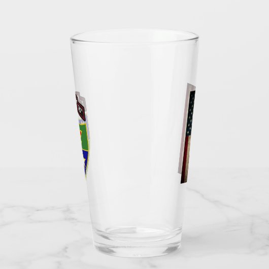 1. Bataillon - 75. Ranger Regiment - US-Flagge - Glas (Links)