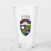 1. Bataillon - 75. Ranger Regiment - US-Flagge - Glas (Vorderseite)