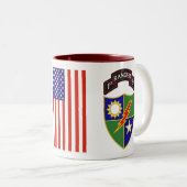 1. Bataillon - 75. Ranger Regiment Zwei-Tone-Tasse Zweifarbige Tasse (VorderseiteRechts)