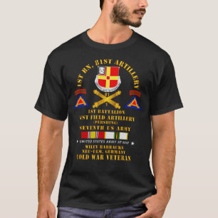 1. Bataillon 81. Artillerie Pershing NewUlm Deutsc T-Shirt