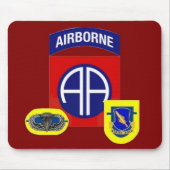 1. Bataillon (Abn) 504. Infanterie-Mousepad Mousepad (Vorne)