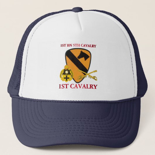1. BATTALION 5. CAVALRY 1. CAVALRY HAT TRUCKERKAPPE (Vorderseite)