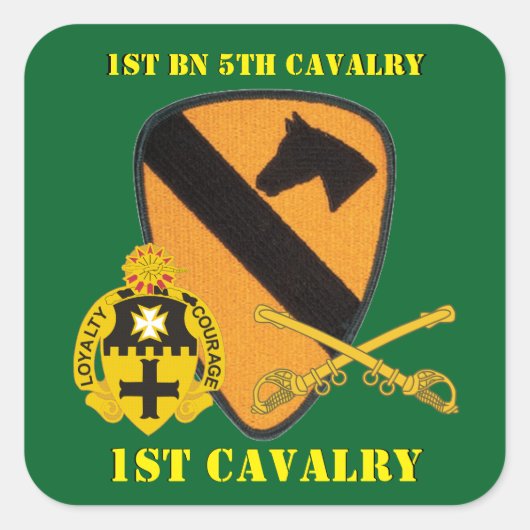 1. BATTALION 5. CAVALRY 1. CAVALRY STICKERS (Vorderseite)