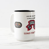 1. BATTALION (RANGER) 75. INFANTRIE-TASSE ZWEIFARBIGE TASSE (Vorderseite Links)
