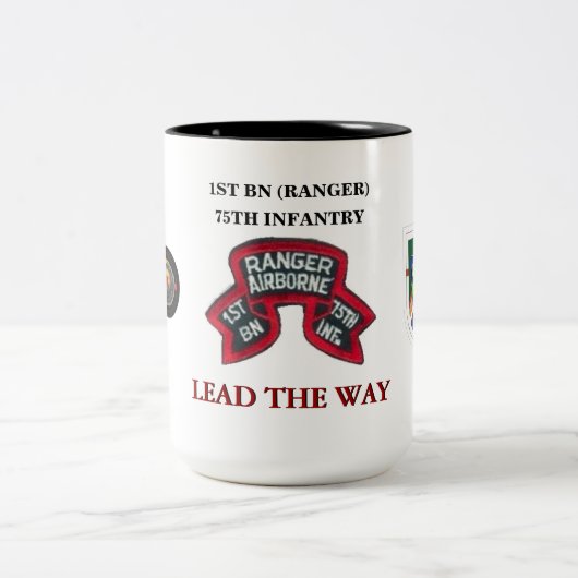 1. BATTALION (RANGER) 75. INFANTRIE-TASSE ZWEIFARBIGE TASSE (Mittel)