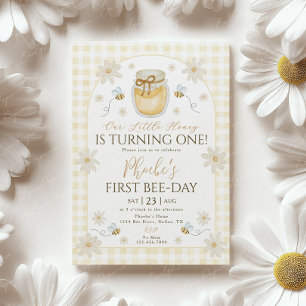 1. Bee Day Girls Geburtstag Honey Daisy Einladung