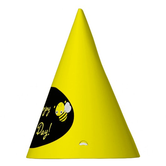 1. Bee Day Happy Birthday Partyhütchen (Rechts)