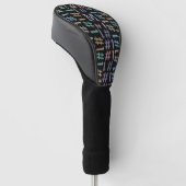 "# 1" Benutzerdefinierte Monogramm-Treiberabdeckun Golf Headcover (angewinkelt)