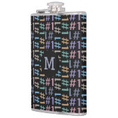 "# 1" benutzerdefinierter monogramm-Flasche Flachmann (Links)