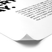 1 % besser jeden Tag motivierend Poster (Ecke)