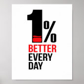 1% besser jeden Tag  Poster (Vorne)