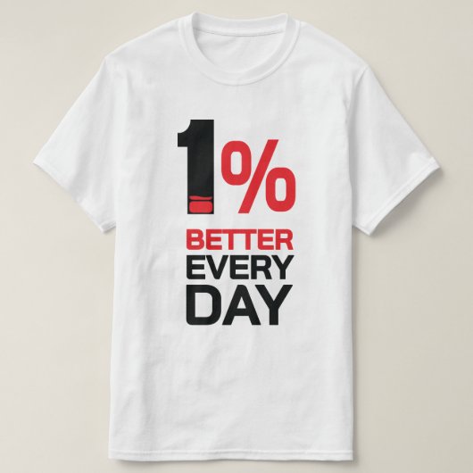 1% besser T-Shirt (Design vorne)